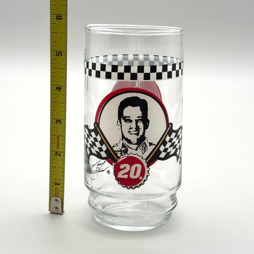 Tony Stewart Coca-Cola Glass NASCAR 20 Vintage Collectible‎ Drinking Cup